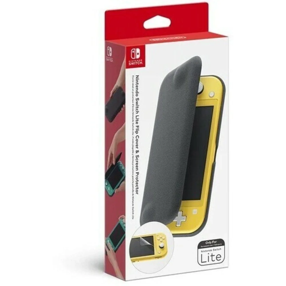 Nintendo Switch Lite Flip Cover Screen Protector Hard Case Accessory NIB